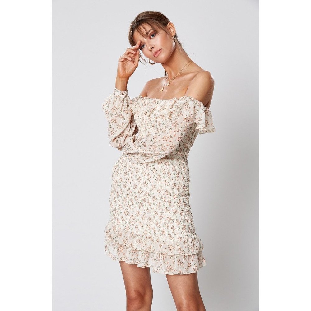 Promenade Shirring Dress NWT